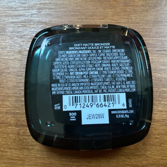 L’Oréal Paris Infallible 24H Fresh Wear Bronzer 500 Dark Fonce Soft Matte Finish - Picture 4 of 4